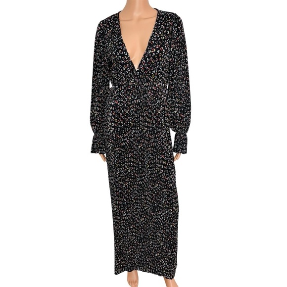 BUDDY LOVE Evie Long Sleeve Maxi Dress in Gemstone Size Small - Picture 2 of 5